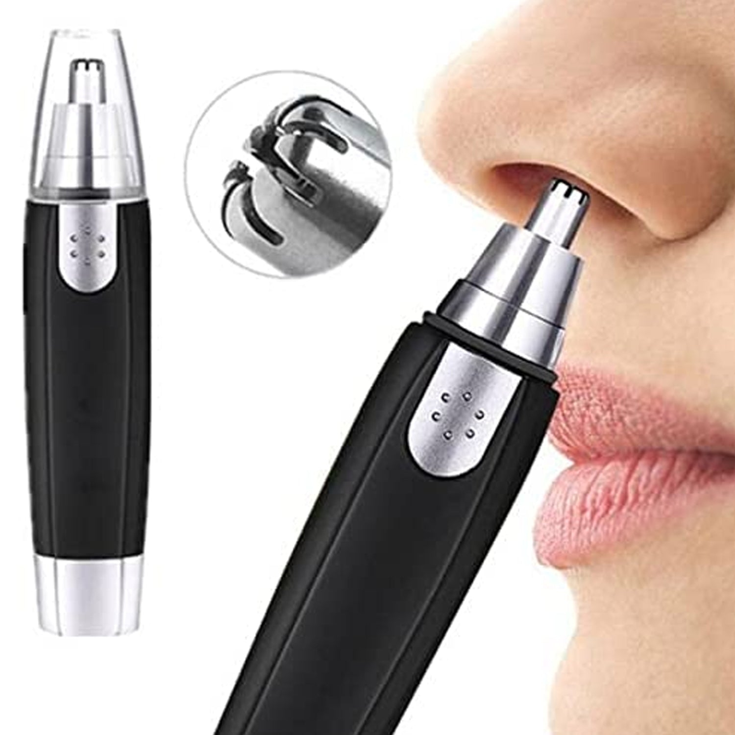 6003 Sharp New Ear and Nose Hair Trimmer Professional Heavy Duty Steel Nose Clipper Battery-Operated. DeoDap 6003 Sharp New Ear and Nose Hair Trimmer Professional Heavy Duty Steel Nose Clipper Battery-Operated. DeoDap
